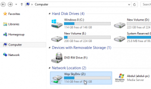 Mapper un dossier SkyDrive Comme un lecteur réseau sur Windows 8 et RT