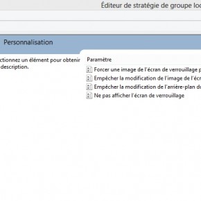 Empêcher les utilisateurs de modifier votre fond d'écran Windows 8