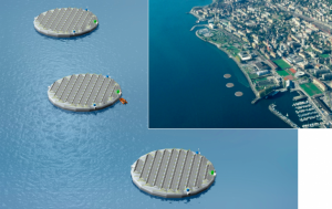 Viteos teste des îles flottantes solaires